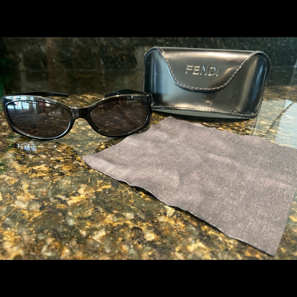 Black Fendi Sunglasses with case; mint condition